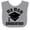 Heather and White, variant on Inktastic My Mom Graduated Boys or Girls Baby Bib