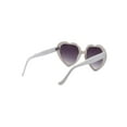 thumbnail image 3 of Gravity Shades Heart Shaped Sunglasses, White, 3 of 3
