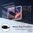 thumbnail image 3 of Scnioy Funda Para Ipad (A16) De 11.ª Generación De 11 Pulgadas (2025) / Ipad De 10.ª Generación De 10,9 Pulgadas (2022) Con Soporte Giratorio 360, Protector De Pantalla, Soporte Para Bolígrafo, Correa, 3 of 5