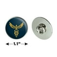 thumbnail image 6 of Caduceus Medical Symbol Doctor Nurse EMT Metal 1.1" Tie Tack Hat Lapel Pin Pinback, 6 of 7