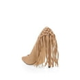 thumbnail image 3 of Privileged Tipsy Pointed Single Sole High Pitch Stiletto Fringe Pumps (6, Nude), 3 of 5