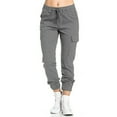 thumbnail image 2 of Pantalones de trabajo para mujer,Pantalones cargo casuales para mujer Pantalones cargo cónicos para mujer Joggers de cintura media Rendimiento confiable, 2 of 6