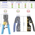 thumbnail image 3 of Kit de herramientas de crimpado CHZHLM RJ45, engarzadora pasante con comprobador, 3 of 6