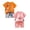 F-Orange & Light Pink (4PC), variant on mgoYE Toddler Baby Boy Clothes 18-24 Months Summer Outfits irls Outfit Short Sleeve Letter T Shirt Top Shorts Set 4Pcs