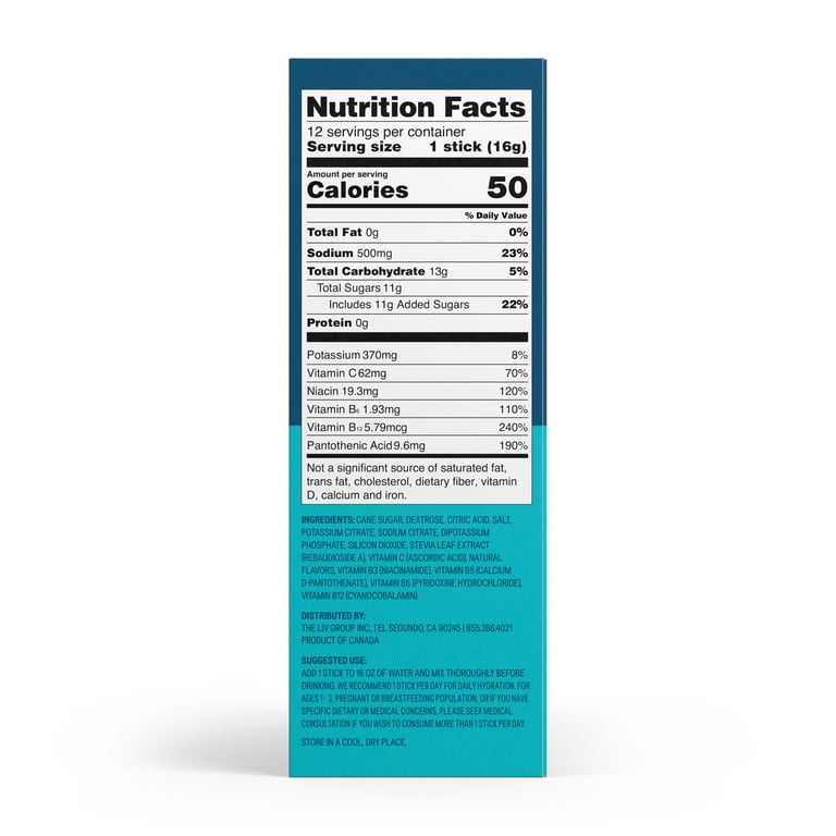 Liquid I.V. Tropical Punch Hydration Multiplier, 12 Packets photo 3