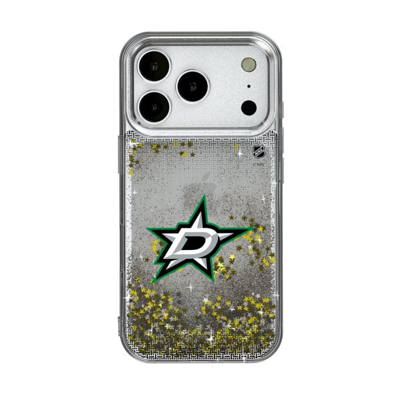Dallas Stars Linen Logo iPhone Glitter Case