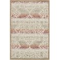 thumbnail image 2 of Unique Loom Ithica Indoor/Outdoor Modern Rug Beige/Brown 4' 1" x 6' 1" Rectangle Damask Modern Perfect For Patio Deck Garage Entryway, 2 of 3