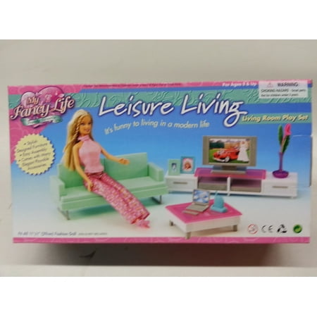 My Fancy Life Leisure Living Room For Barbie Dolls And Dollhouse My Fancy Life Leisure Living Room For Barbie Dolls And Dollhouse Furniture Play Set