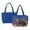 Black Cat Floral-A, variant on US Flag Star Print Large Quilted Tote Bag for Women, Lightweight Puffer Tote Casual Carryall for Work Travel Daily Errands Holiday Use