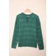 thumbnail image 4 of ABPHQTO Suéter de mujer verde entrecruzado Keyhole Fuzzy, 4 of 5