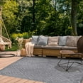 thumbnail image 2 of Superior Modern Geometric Indoor/Outdoor Area Rug, Grey, 6' x 8' 10", 2 of 7