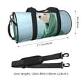 thumbnail image 4 of Bingfone Dog Wrapped in Towel Print Gym Duffle Backpack for Men Women,Travel Weekender Carry-On Bags with Detachable Back Pack Straps for Traveling Overnight Climb Sports, 4 of 8
