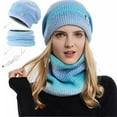 thumbnail image 6 of Wmkox8yii USB Heating Scarf Hat Set For Women Heated Beanie Hat and Neck Warmer Set 2-in-1 Warm Scarf Pom Knit Hat USB Heated Hat Scarf Set for Skiing Cycling, 6 of 8
