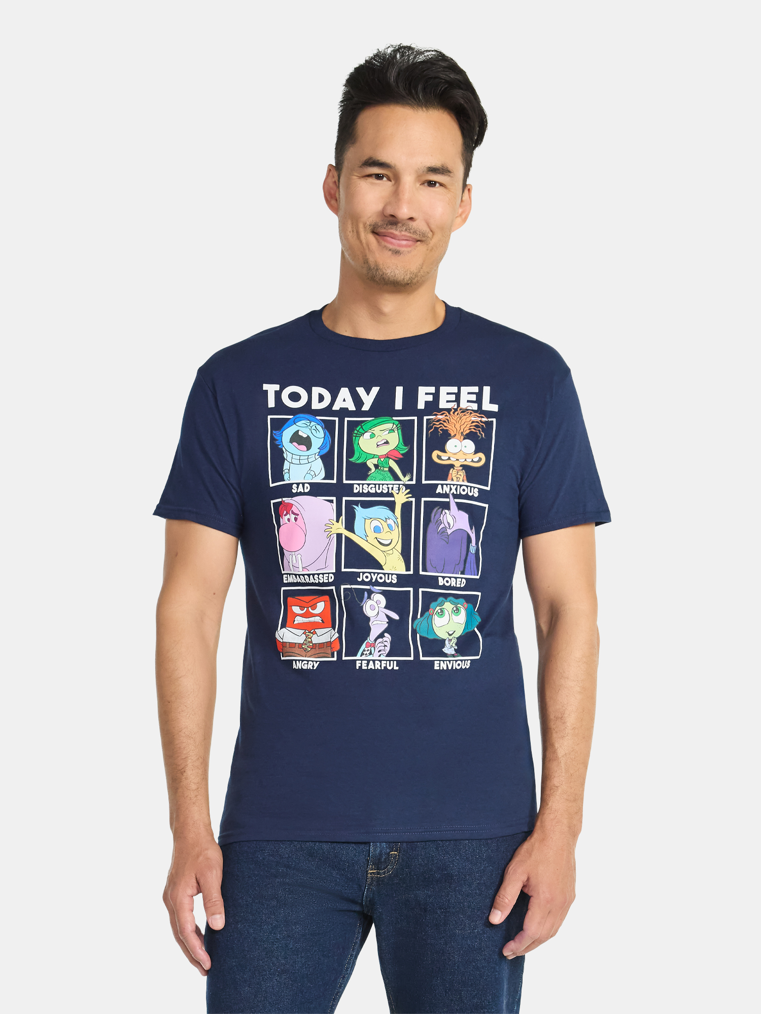 Inside Out 2, Men's and Big Men's Today I Feel Graphic Tee, Sizes S-3XL