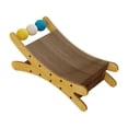 thumbnail image 1 of Cama rascadora para gatos de madera y cartón, bonita, moderna y elegante, para gatos. Color de la madera, 1 of 8
