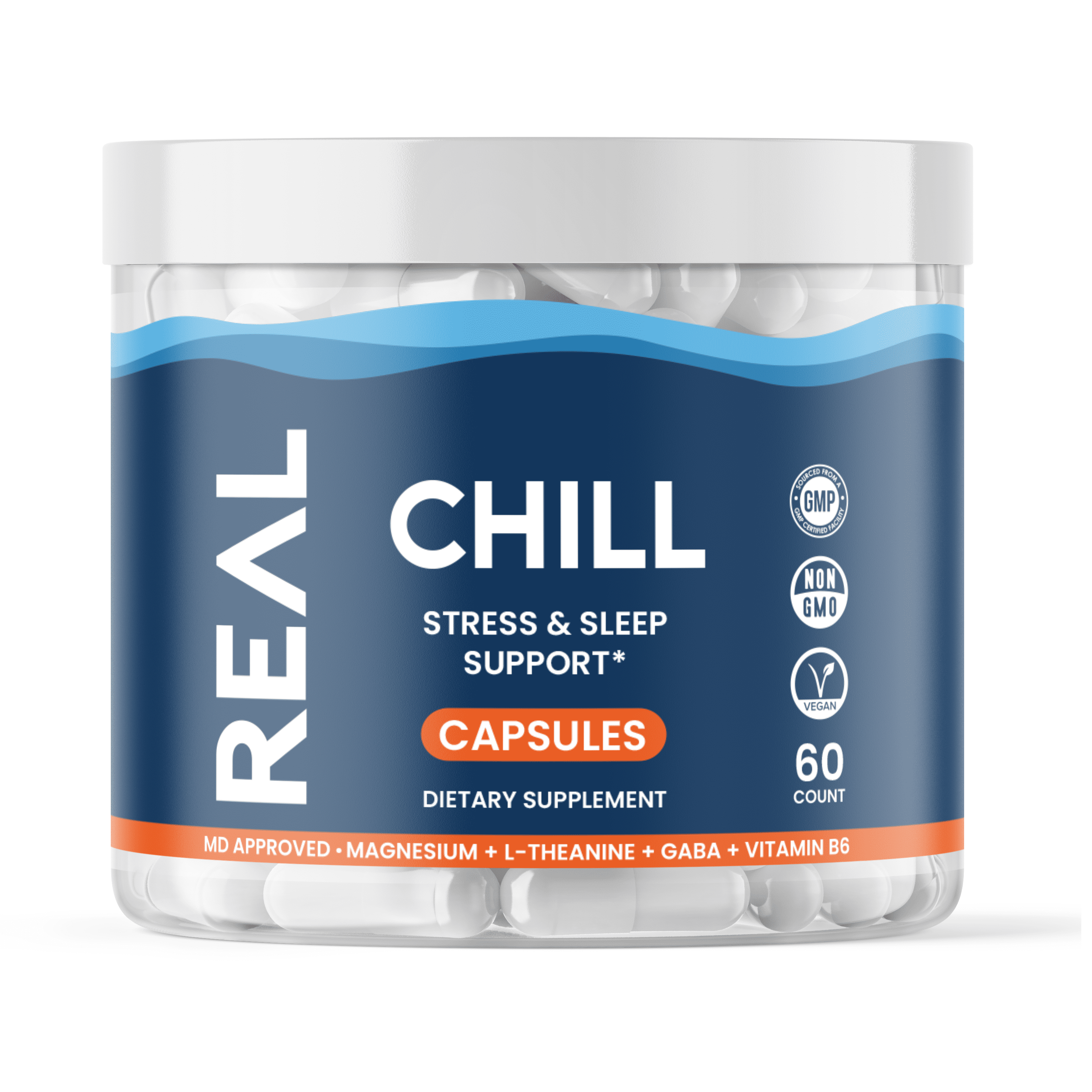 Real Chill Stress & Sleep Supplement - Natural Chill Pill ...
