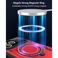thumbnail image 5 of for iPhone 11 Pro Case with 360° Rotatable Invisible Ring Stand, Large Window Design Compatible with Magsafe, -Grade Protection Shockproof Phone Cover for Women Men, Red, 5 of 7
