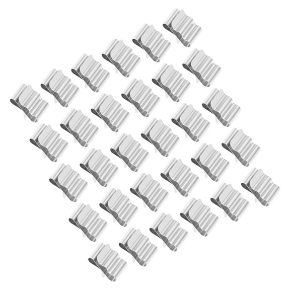 100 Pcs Cable Clips Cable Grip Cable Clamps Solar Panel Wire Clips Photovoltaic Clamp Metal 301 Stainless Steel