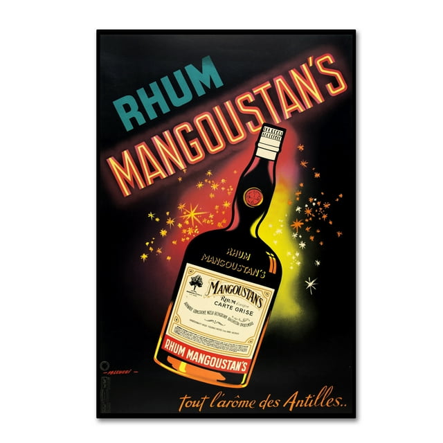 Trademark Fine Art 'Rhum Mangoustan' Canvas Art by Vintage Apple Collection