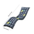 thumbnail image 3 of JoyMoreHome Lounge Cushion, 47.24x18.89 in, Indoor Outdoor Patio Lounger Chaise Pad Replacement Rocking Mat for Furniture Sofa Non Slip Floral Thick High Back Chair Pads with Ties, 3 of 7