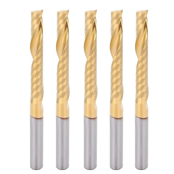 Oubit Straight End Mills,5PCS Spiral End Mills CNC Milling Bits End Mills Maximized Efficiency