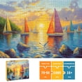 thumbnail image 3 of Rompecabezas STYISHANG 1000 Piezas Atardecer en el Océano con Velero 70x50 cm, 3 of 8