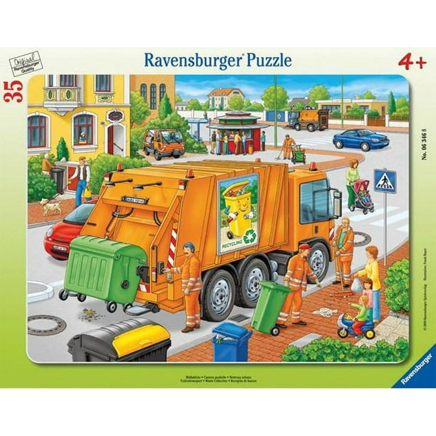 Ravensburger - 6346 Ravensburger 35 Pièces Puzzle Board Waste Collection - 06346