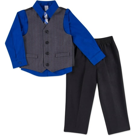 George Baby Toddler Boy Boy Special Occasion Dressy Vest, 4-Piece ...