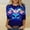 Blue10, variant on Aloohaidyvio Mardi Gras Clothing,Womens Mardi Gras Mask Glitter Printed T-Shirt Round Neck Seven Sleeve Top Sweatshirt,Mardi Gras Clothing Women