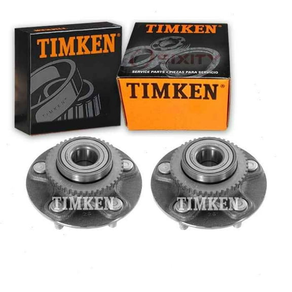 2 pc Timken Rear Wheel Bearing Hub Assembly compatible with Chevrolet Equinox 2010-2017
