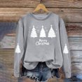 thumbnail image 4 of Womens Sweatshirt Christmas Long Sleeve Crewneck Casual Print Pullover Tops, 4 of 5