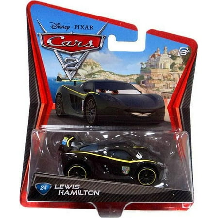 Disney Cars Cars 2 Main Series Lewis Hamilton 1:55 Diecast Car #24