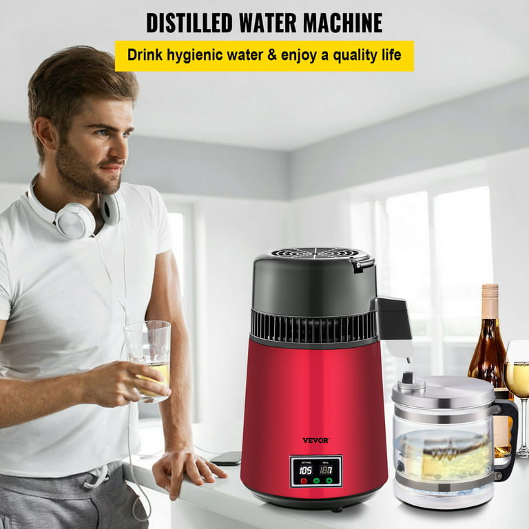LETRA 4L Water Distiller, Pure Water Making Machine for Home Use, 4 Liter  Water Purifier to Make Clean Water for Home Counter-top Table Desktop