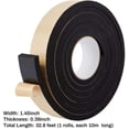 thumbnail image 5 of 10FT Self Adhesive Foam Strip Black Single Sided Weather Stripping Foam Seal Tape, 5 of 8