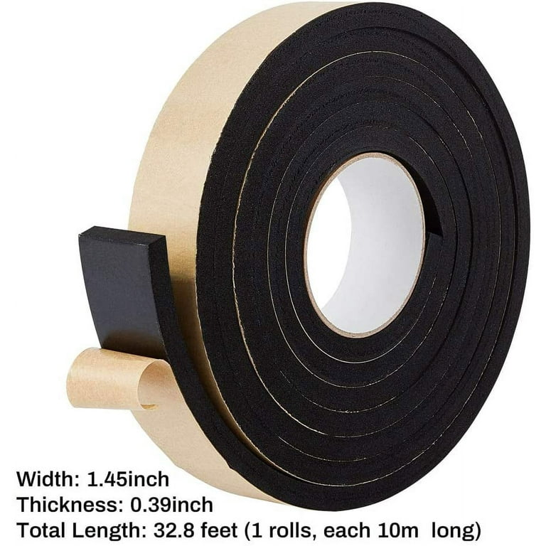 2, 3, 5mm thick Strong Adhesion Single-sided Tape EVA black Sponge
