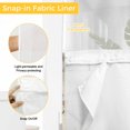 thumbnail image 6 of Village Stars No Hook Shower Curtain with Snap in Liner Vintage Rust Yellow Star Beige Barn Doors Waterproof Bathroom Shower Curtain with See Through Top Window for Bathtub 60" x 72", 6 of 9