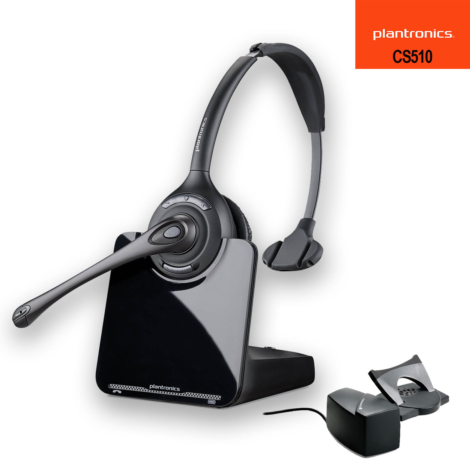 PLNCS510 Plantronics CS510 Headset with Handset Lifter Included 