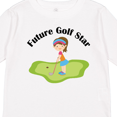 thumbnail image 4 of Inktastic Future Golf Star Girls Golfing Girls Long Sleeve Toddler T-Shirt, 4 of 5