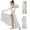 White, variant on iiniim Girls Metallic Gold Praise Dance Worship Jumpsuit Dress Full Length Liturgical Church Robe White 16