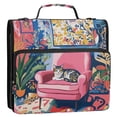 thumbnail image 5 of FORMRS Zipper Binder with Shoulder Strap 2-inch Ring 500 Sheet Capacity File Bag, Art Cat, 5 of 5