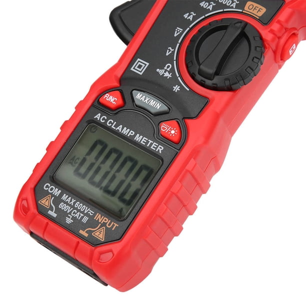 Medidor HT206A Mano LCD Digital Pinza Amperimétrica Multímetro Ac DC Voltaje Corriente Resistencia Probador