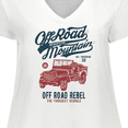 thumbnail image 4 of Inktastic Off Road Women's Plus Size V-Neck T-Shirt, 4 of 5