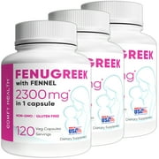 COMFY HEALTH 360 Capsules Breastfeeding & Lactation Supplements, Increase Your Milk Supply Fenugreek Capsules, 2300mg Per Capsule, Fenugreek Pills With Fennel, Seeds Extract, Fenogreco Capsulas