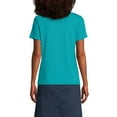 thumbnail image 2 of Lands' End Women's Short Sleeve Feminine Fit Interlock Polo Shirt, 2 of 3