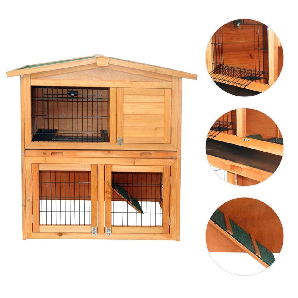 Kadyn 40" Triangle Roof Waterproof Wooden Rabbit Cage for Rabbits, Chickens, Ducks and moreA-frame Pet Cage, Wooden House Rabbit Cage, Rabbit Cage Pet Cage Kadyn 40" Triangle Roof Waterproof Wooden Rabbit Cage for Rabbits, Chickens, Ducks and moreA-frame Pet Cage, Wooden House Rabbit Cage, Rabbit Cage Pet Cage