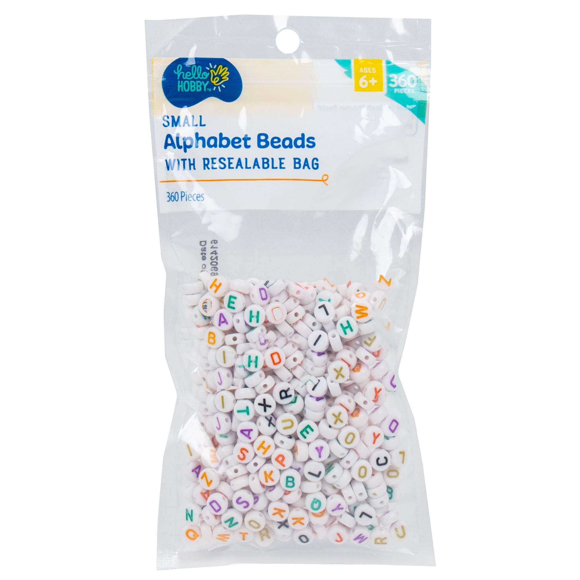 Hello Hobby Small Alphabet Beads, 360-Pack