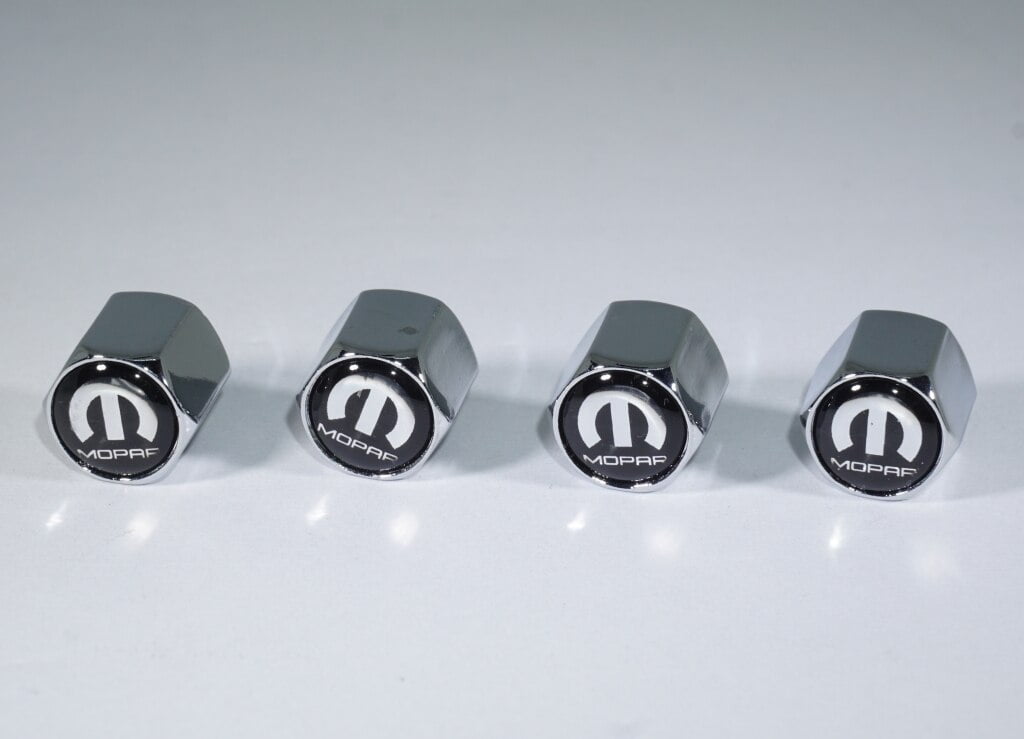 Chrome Valve Stem Caps fits MOPAR