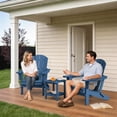 thumbnail image 5 of LOYALICE Outdoor Patio Chair, HDPE Plastic Adirondack Chair, Navy Blue, 5 of 11