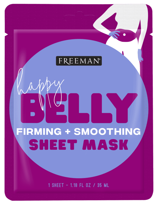 Freeman Happy Belly Firming & Smoothing Body Sheet Mask, Body Toning, Hydrating and Easy To Use, Single Use, 1 Count