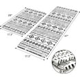 thumbnail image 3 of Kitchen Mats 2PCS,Cushioned Anti Fatigue Boho Kitchen Rugs and Mats,Waterproof Kitchen Mats for Floor Non Slip,Comfort Foam Standing Desk Mat for Kitchen Sink,Office,Laundry,Black and White, 3 of 6